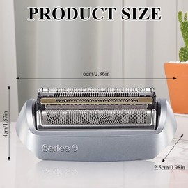 Elektrorasierer Ersatzscherteil, Kompatibel mit Braun Series 9, Braun Series 9 Scherkopf Scherkopf Braun Serie 9,Kompatibel mit Braun Rasierer Serie 9 Pro Herrenrasierer (92M)