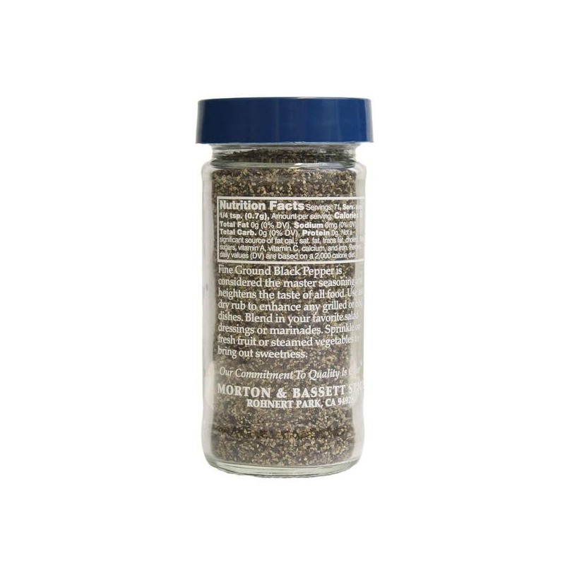 Morton & Bassett Pepper, Fine Grnd Black