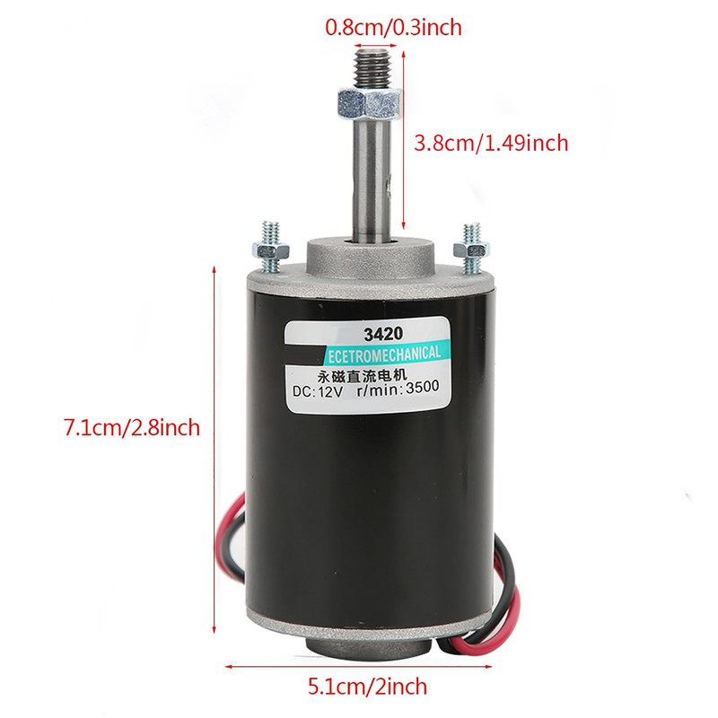 12/24V 30W High Speed CW/CCW Permanent Magnet DC Motor For