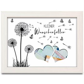 Wish Fulfiller Money Gift Picture Frame Dandelion Money Gifts Packaging, Lucky Gift for Wedding Travel Birthday Youth Confirmation Communion, Ideas Gifts for Men Women