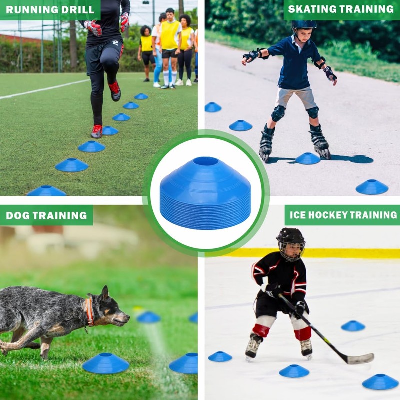 Easy Funny Football Sports Training Disc Boundry Marking Cones One
