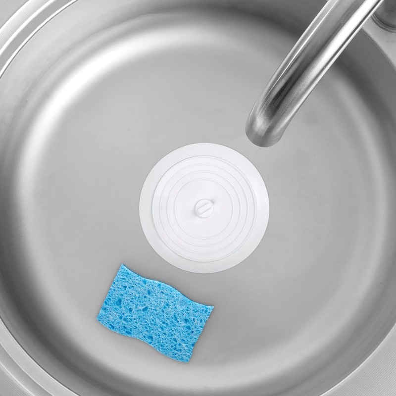HIC Kitchen Silicone Drain Stoppers, for Kitchen, Bathroom, Laundry Room,
