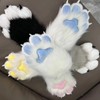 CKHOF Faux fur Furry costume Cat Claw Gloves Animal furry