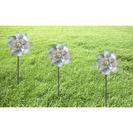 LIANRISES 6pcs Bird Scarers for Gardens Windmills for Garden Bird Deterrent Products Pigeon Scarer Reflective Bird Deterrent