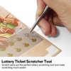 Nufiwra 3Pcs Lottery Ticket Scratcher Tools, Scratch Off Tools for