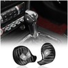 KUNGKIC Carbon Fiber Car Gear Shift Knob Cover Interior Accessories