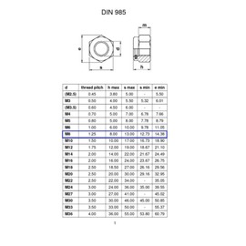 TERF® M8 Nylon Insert Hex Steel Nut M8 (8mm) Stainless Steel A4 (316) Marine Grade Self Locking Nylock Hex Nuts - Pack of 20