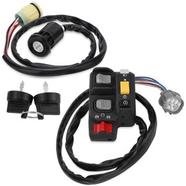 Handlebar & Key Switch for Honda Rancher 350 ES 2000-2005 Rancher 400 2004-2007 Rubicon 500 Foreman 500 ES 2001-2006 Rincon 650 680 2003-2007 Electric Shift 35200-HN7-003 35020-HN5-A10 35100-HN5-670