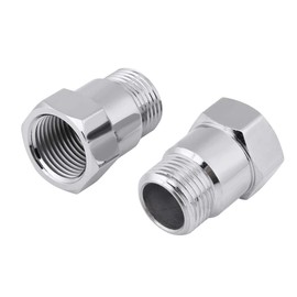 Oxygen Sensor Extender Spacer 2Pcs 32mm Universal Thread M18*1.5 O2 Oxygen Sensor Extender Extension Spacer Bungs Adapter Silver Convenient Favorable for Exhaust Systems