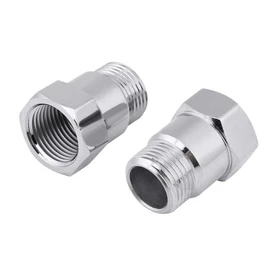 Oxygen Sensor Extender Spacer 2Pcs 32mm Universal Thread M18*1.5 O2 Oxygen Sensor Extender Extension Spacer Bungs Adapter Silver Convenient Favorable for Exhaust Systems