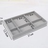 Vellure Velvet Jewelry Organizer Drawer Tray – Stackable Compartments for