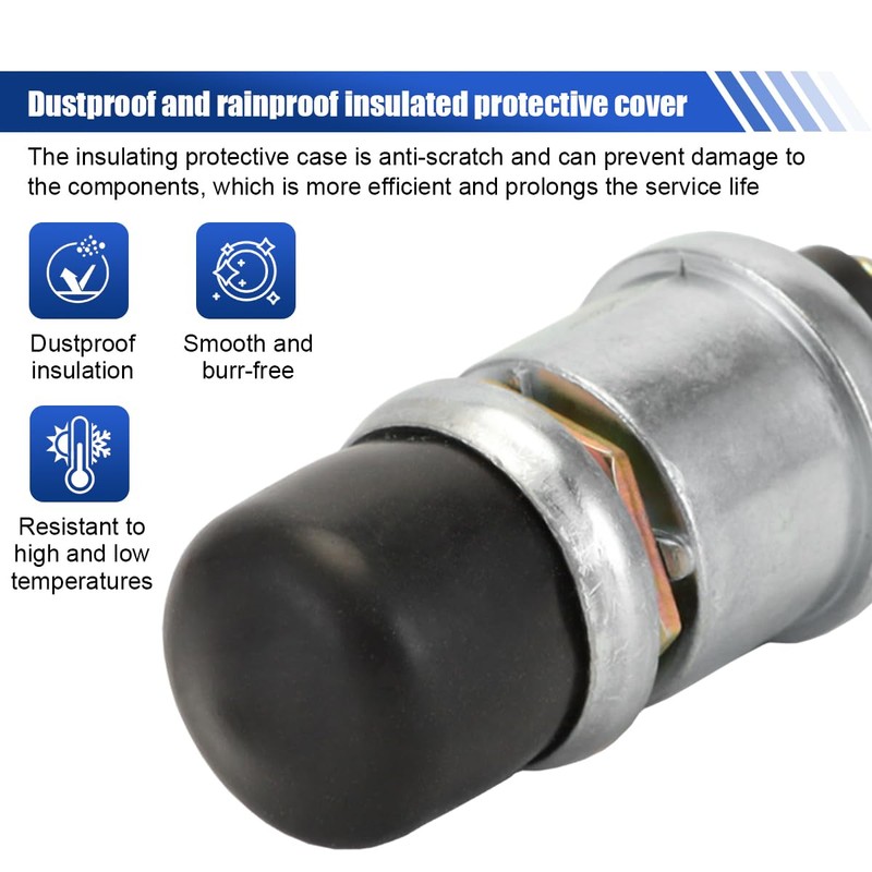Car Push Start Button Switch, 12V 50A Heavy Duty Car