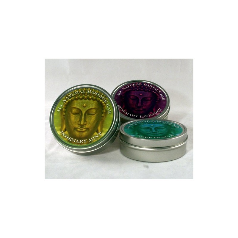 Natural Selection Bath and Body Rosemary Mint Buddhalicious Massage Bar