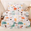 JSD Dinosaur Toddler Bedding Set, 4 Piece Bed-in-a-Bag Toddler Comforter