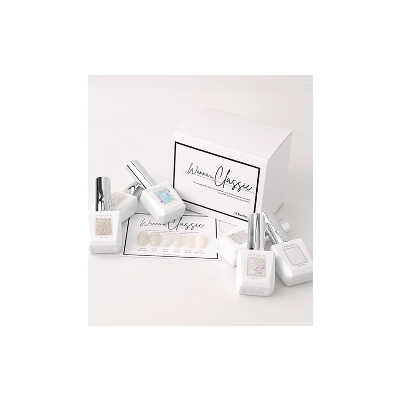 classic nail Mostive Glitter Gel Wannabe Classic + 30 parts