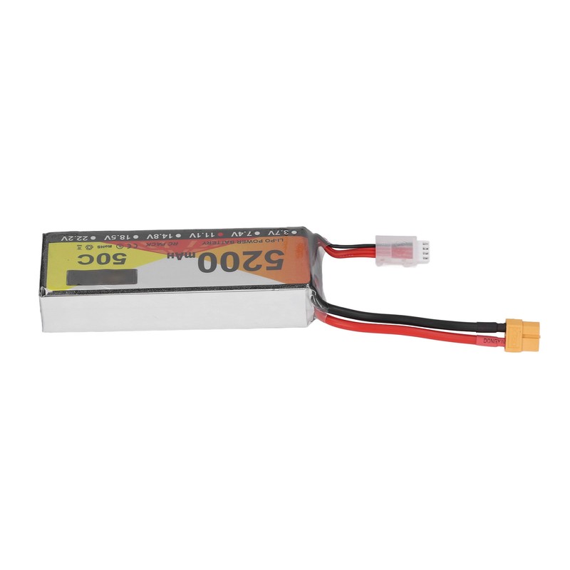 RC Lipo Battery 11.1V 50C Discharge Rate 3S 5200mAh Remote