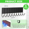 6 Pcs Magnetic Key Holder for Fridge with 10 Hooks,