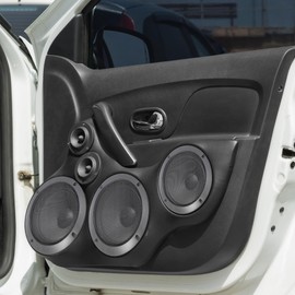 X AUTOHAUX 6.5" Titanium Tone Car Audio Speaker Cover Mesh Subwoofer Grill