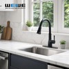 WEWE Vintage Kitchen Faucet with Pull Down Sprayer, Stainless Steel