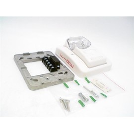 GENTEX GES24-177WW 24 VDC Nominal Voltage, Fixed 177 Candela Strobe, GES 24 VDC Low Profile Evacuation Strobe, GES24177WW, Part Number: 904-1203-002, Strobe ONLY, Wall Mount, White FACEPLATE