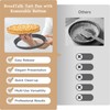 9.5-Inch Tart Pan Set, Nonstick Carbon Steel, Removable Bottom, 2