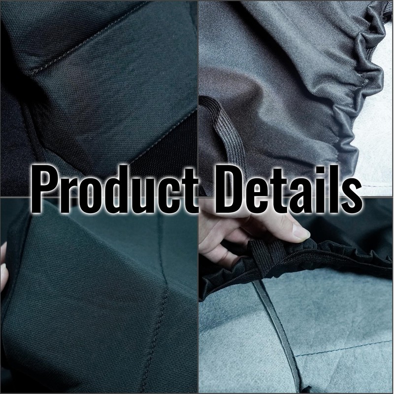 Fioqe Front 60/40 Split Bench Seat Covers with Console Armrest