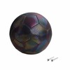 Reflective Football PU Glowing Sports Soccer Ball with Pump for