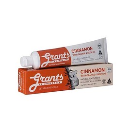 Grants Of Australia Natural Toothpaste Cinnamon with Orange & Neem Oil 110g