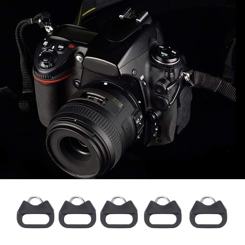 5pcs Alloy Split Ring Triangle Rings Hook for Camera Shoulder
