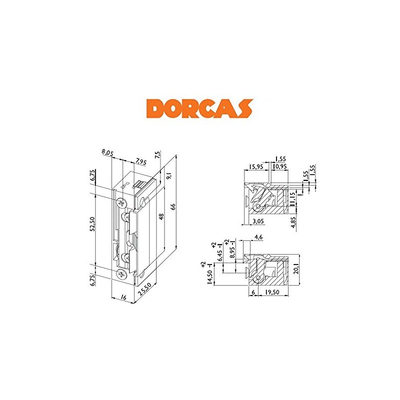 Dorcas Electric Door Opener 10-24 V with Daily Release E-Opener