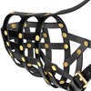 OOPSDOGGY Doberman Dog Muzzle for Large Dogs - Leather Breathable