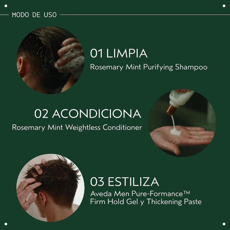 Aveda Rosemary Mint Purifying Shampoo Exfoliante Limpiador