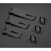 3" Black Heavy Duty Secure Door Latch Hasp and Staple