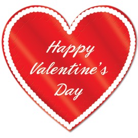 Printed Foil Heart Cutout Party Accessory (1 count)