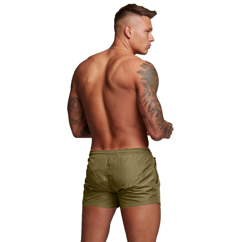 TONLEN - Traje de baño deportivo para hombre, con bolsillos