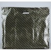 25 Black And Gold Stripe Plastic Polythene Carrier Bags -