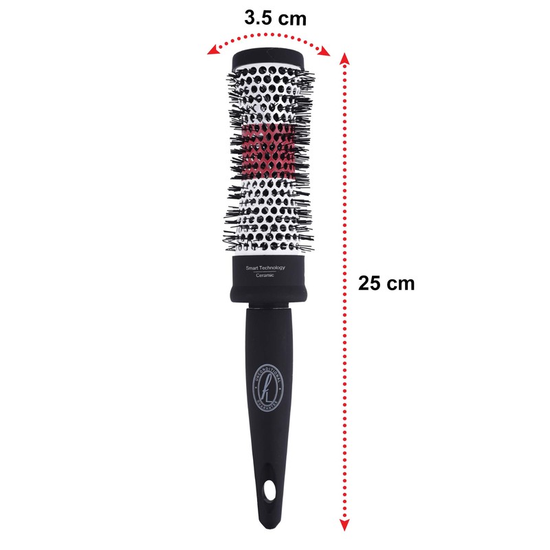 Ceramic Radial Hairbrush by Finelines - Medium Round Barrel Hair