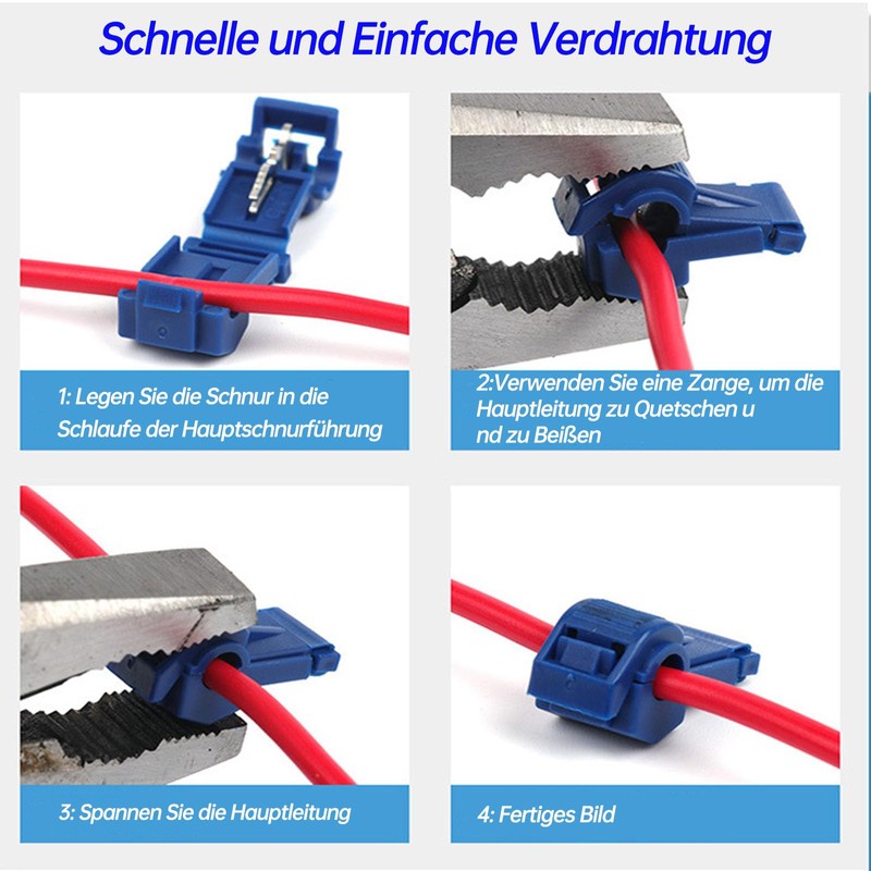 Leloco 40 Piece T Branch Connector Set, T Tap Cable