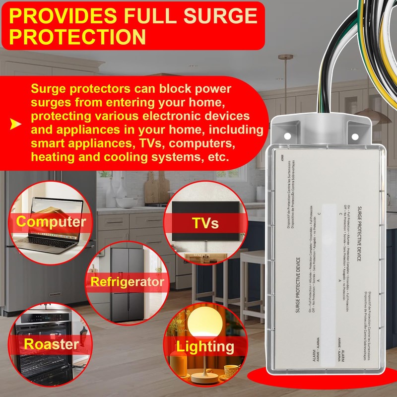 FS100 Whole House Surge Protection Device Rated for 100,000 Amps