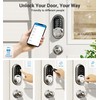 Veise RZ06C Smart Locks for Front Door, 2 Knob Handle