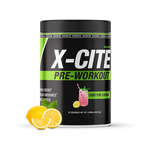 ATHLEAN-RX X-CITE Pre-Workout by ATHLEAN-X - Enhanced Formula with Beta-Alanine,