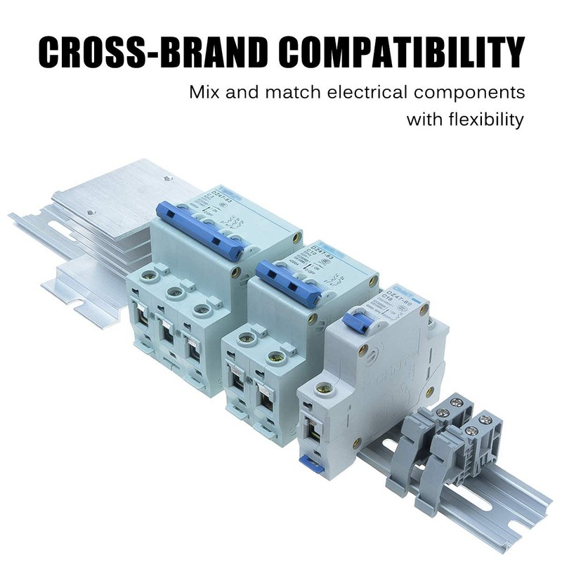 Greluma 3 Pcs 30cm DIN Rail Aluminium DIN Rail for
