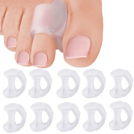 10 Pcs Toe Separators, Toe Separator, Toe Separators for Overlapping Toes, Toe Straighteners for Men and Women Pinky Toe Bunion Spreaders for Overlapping Toes Women and Man