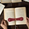 GELVTIC Weighted Bookmarks Book Weight Page Holder Genuine Leather Book