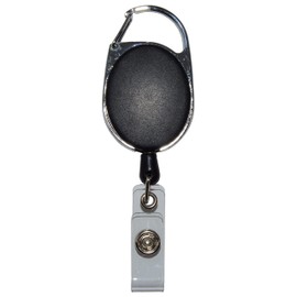 20 Pack Retractable Clip-on Carabiner ID Badge Holder Reels - Extends up to 1.75 Feet for Security Badge, Keys, Identification, NFC and more - SciencePurchase