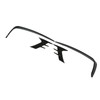 4Pcs Glossy Black Front Bumper Fog Light Eyebrow Cover Trim