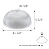 Aspen Creative 25308-60-1, Clear Glass Shade for Medium Base Socket