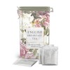 Charbrew Spring Floral English Breakfast Metal Tea Tin Caddy Gift