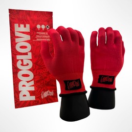 PROGLOVE HD RED Pair of Vinyl Wrap Gloves, Car Wrapping- Medium