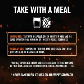 Quemador Grasa Termognico Jacked Factory Burn XT Max 90 Cpsulas Veganas                                                                               